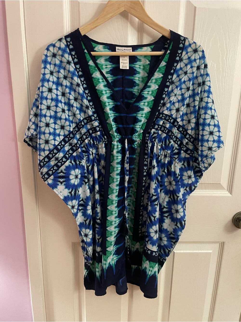 Tommy Bahama Blue & Green Women's swim cover up